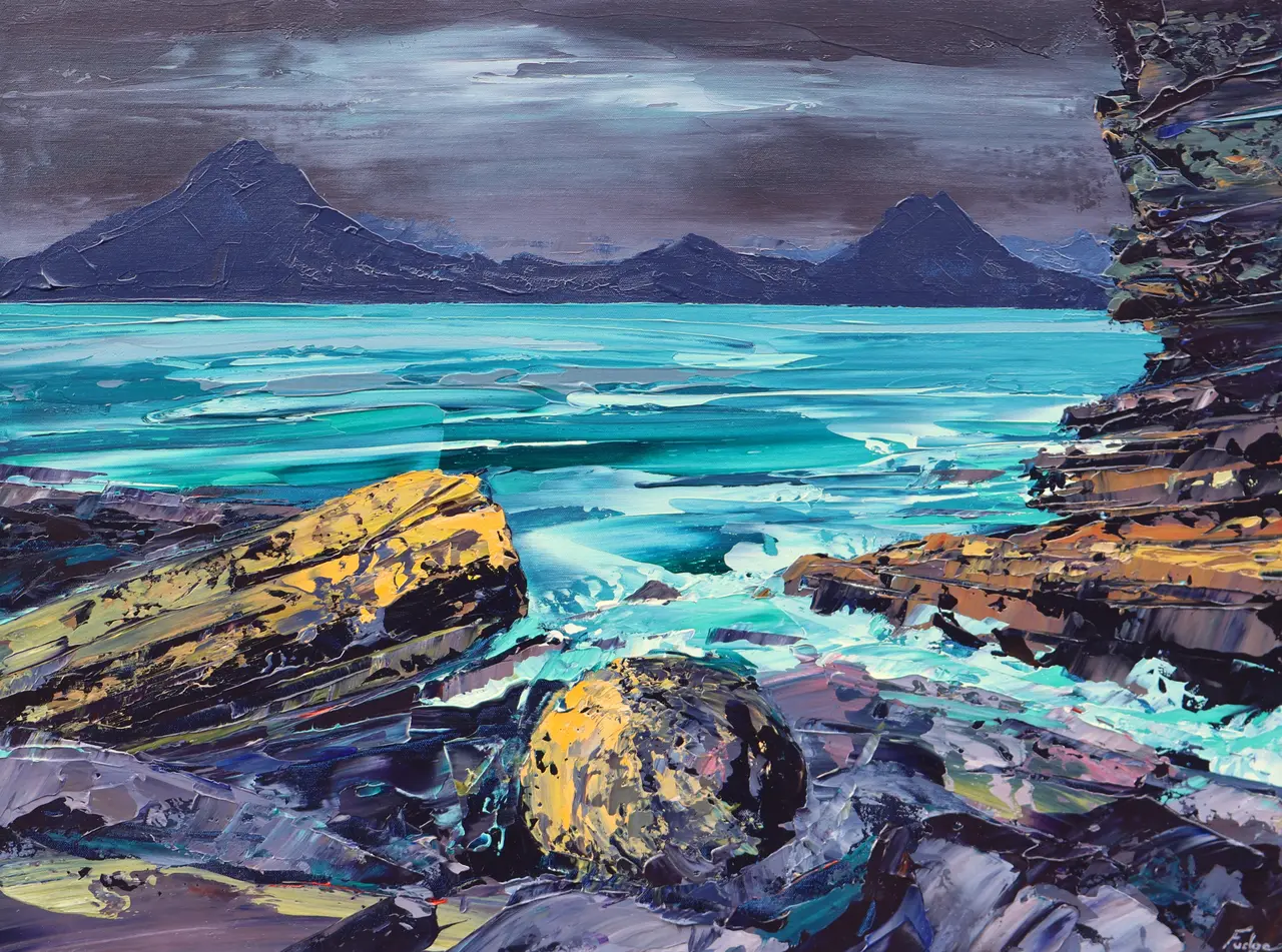 Tim Fudge - on the rocks, elgol skye