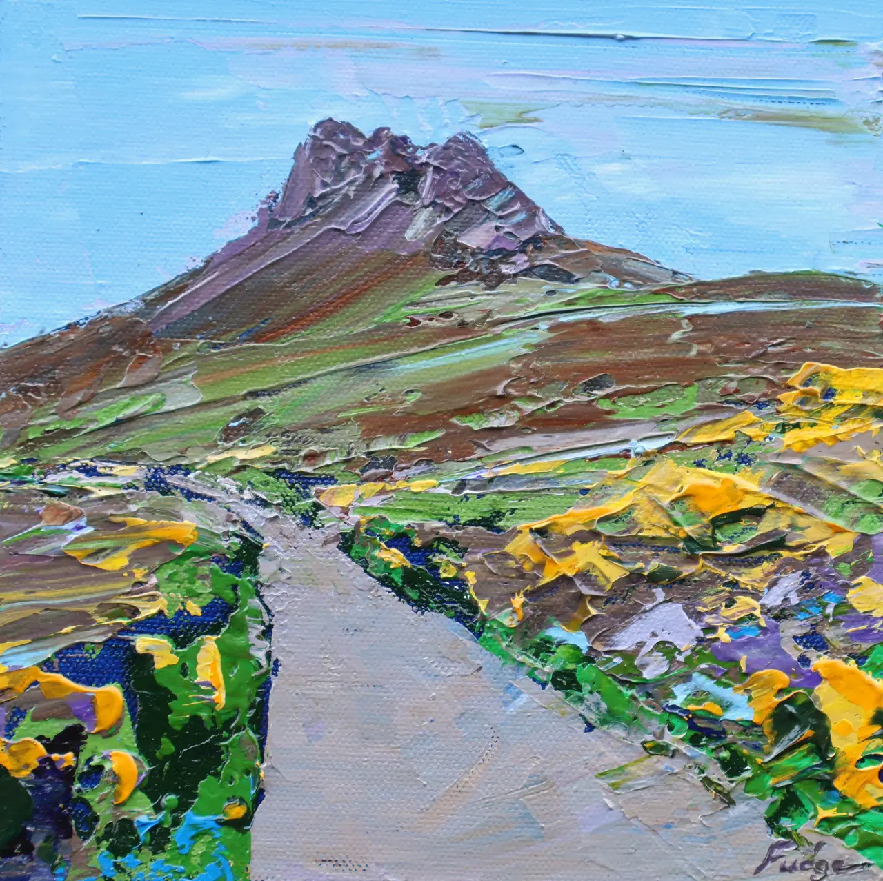 Tim Fudge - the road to stac pollaidh, sutherland