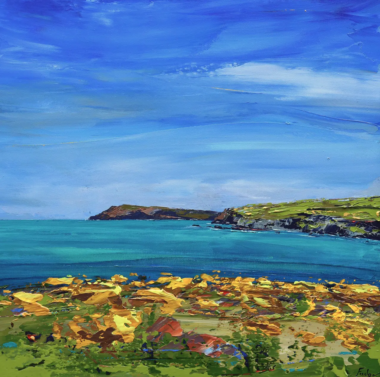 Tim Fudge - on penrhyn erw goch