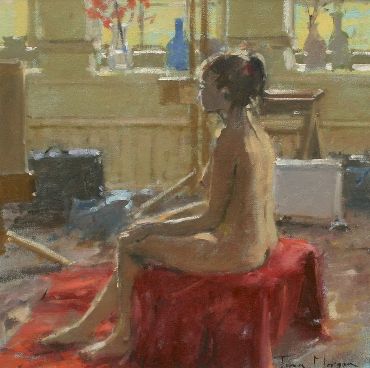 Tina Morgan - blue vase