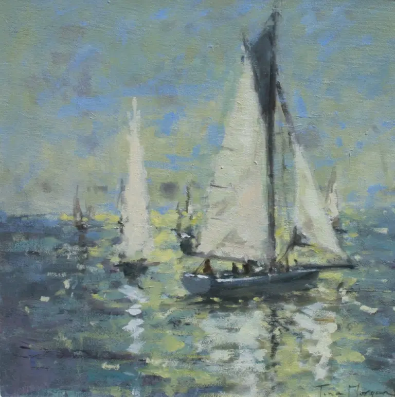 Tina Morgan - waiting for the start