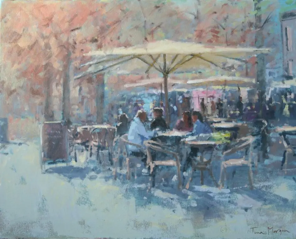 Tina Morgan - lunch at honfleur