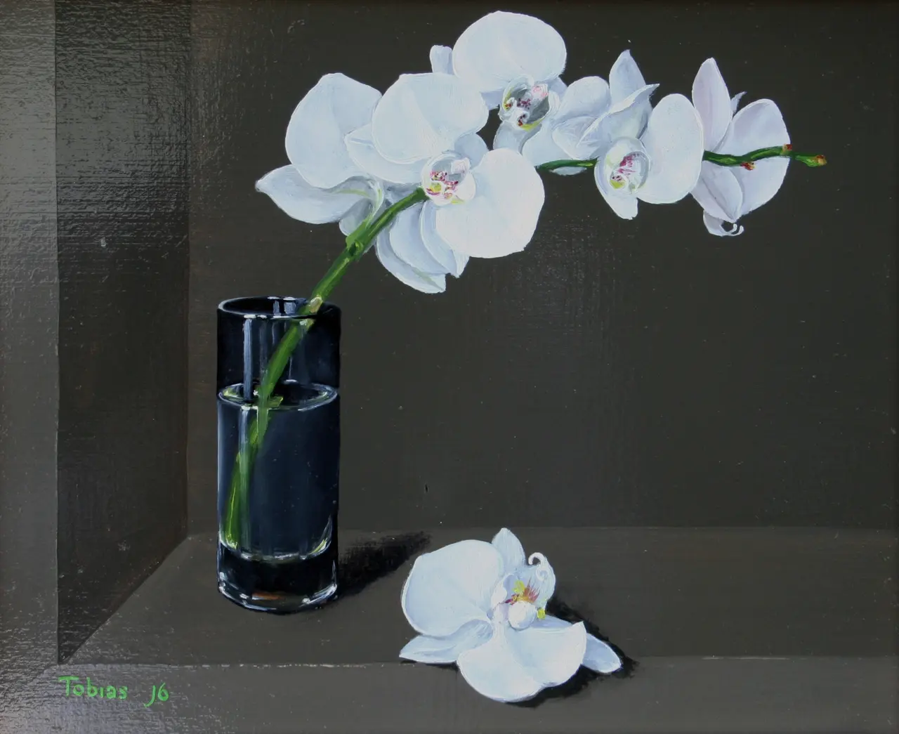 Tobias Harrison - orchid in a glass 