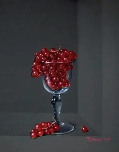 Tobias Harrison - red currants in a sherry glass