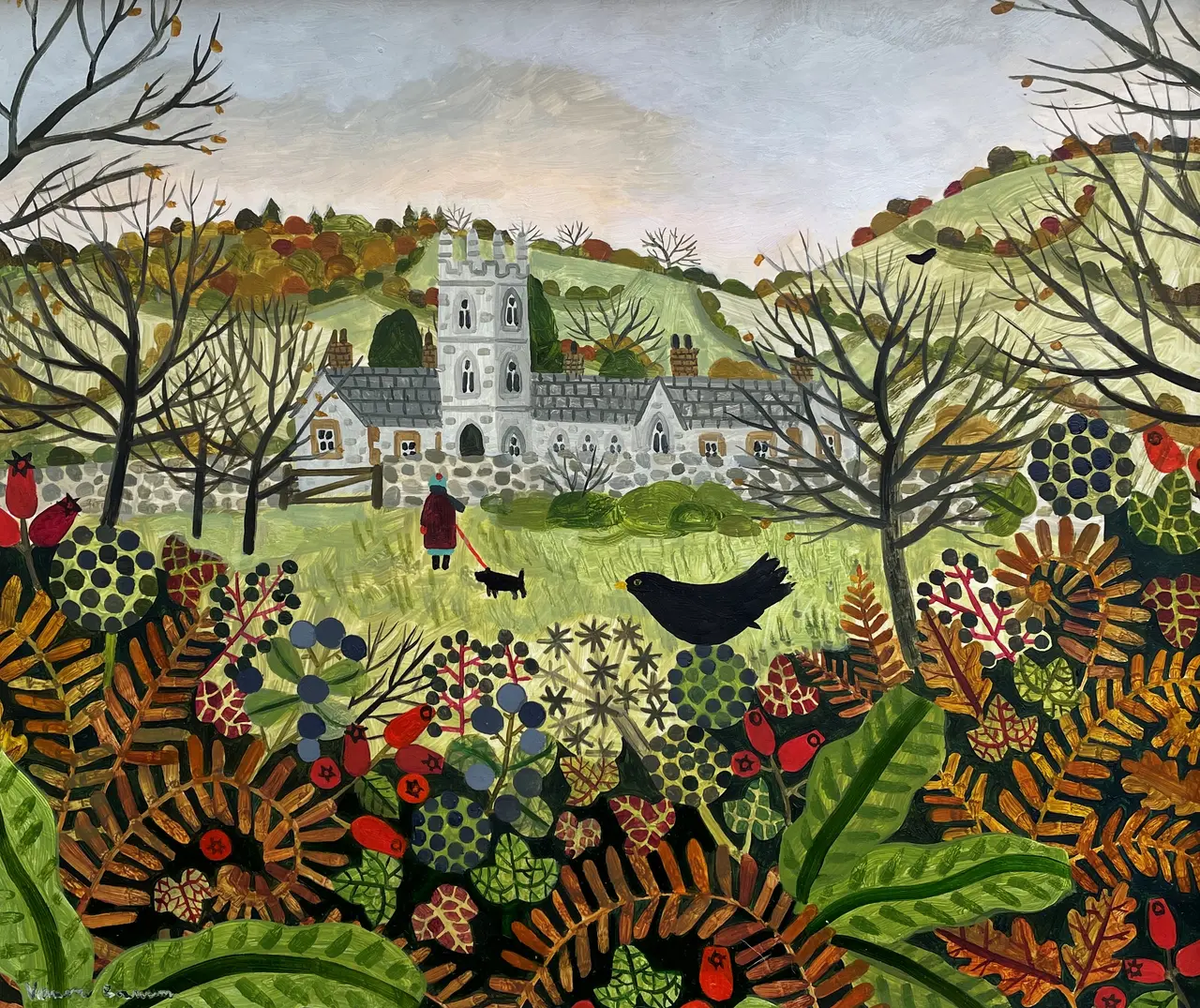 Vanessa Bowman - early autumn dog walk