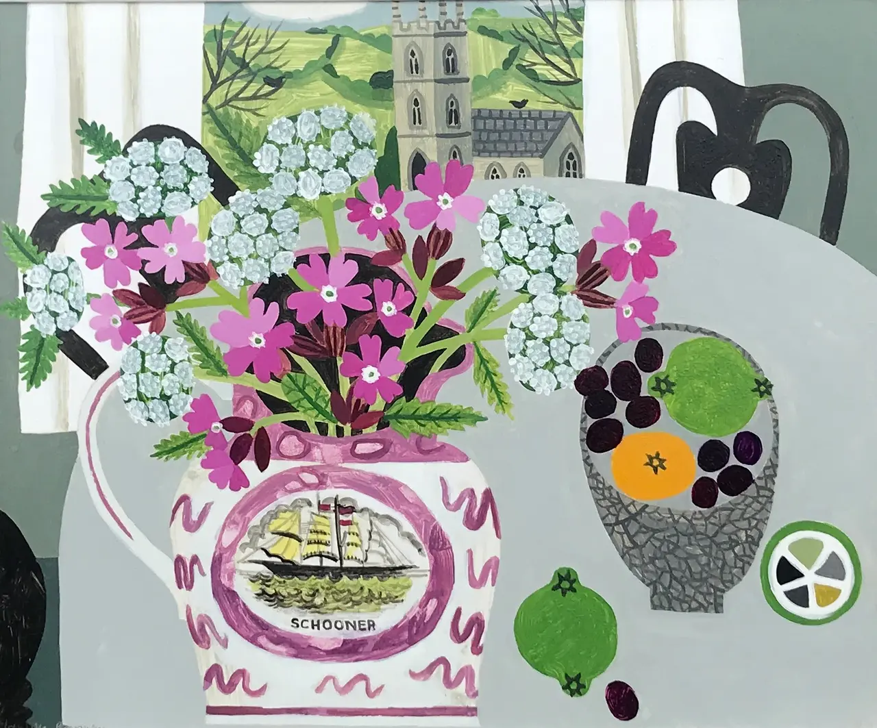 Vanessa Bowman - pink campion in ship jug