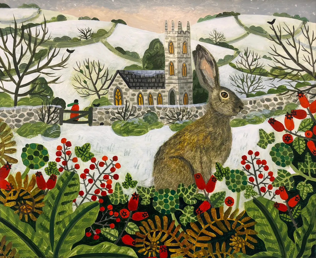 Vanessa Bowman - hare on a winter's morning