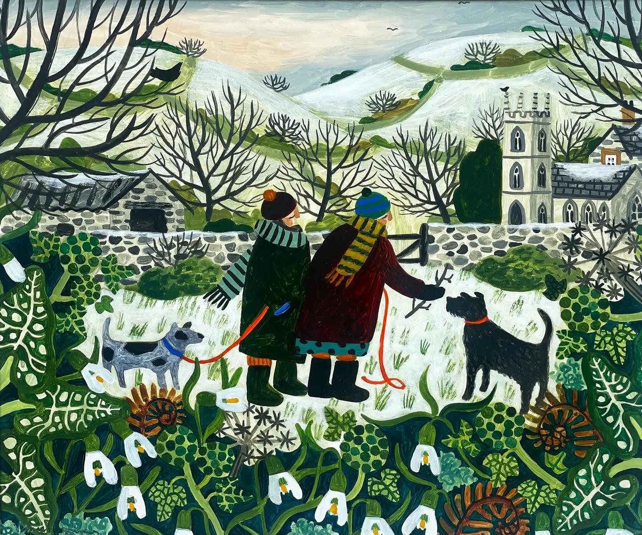 Vanessa Bowman - frosty morning dog walk
