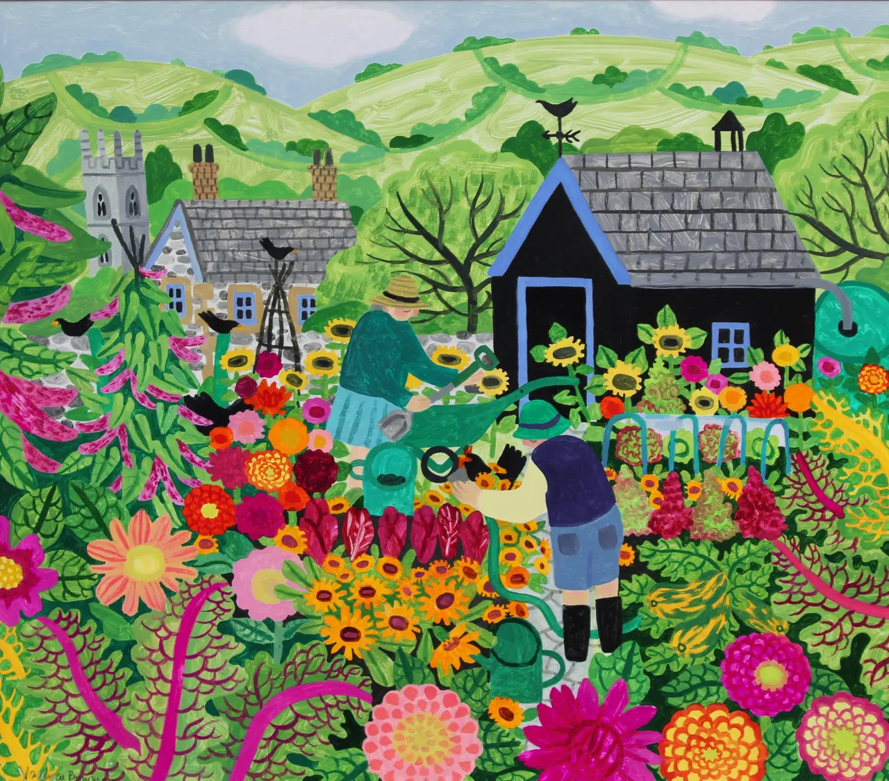 Vanessa Bowman - gardening, high summer