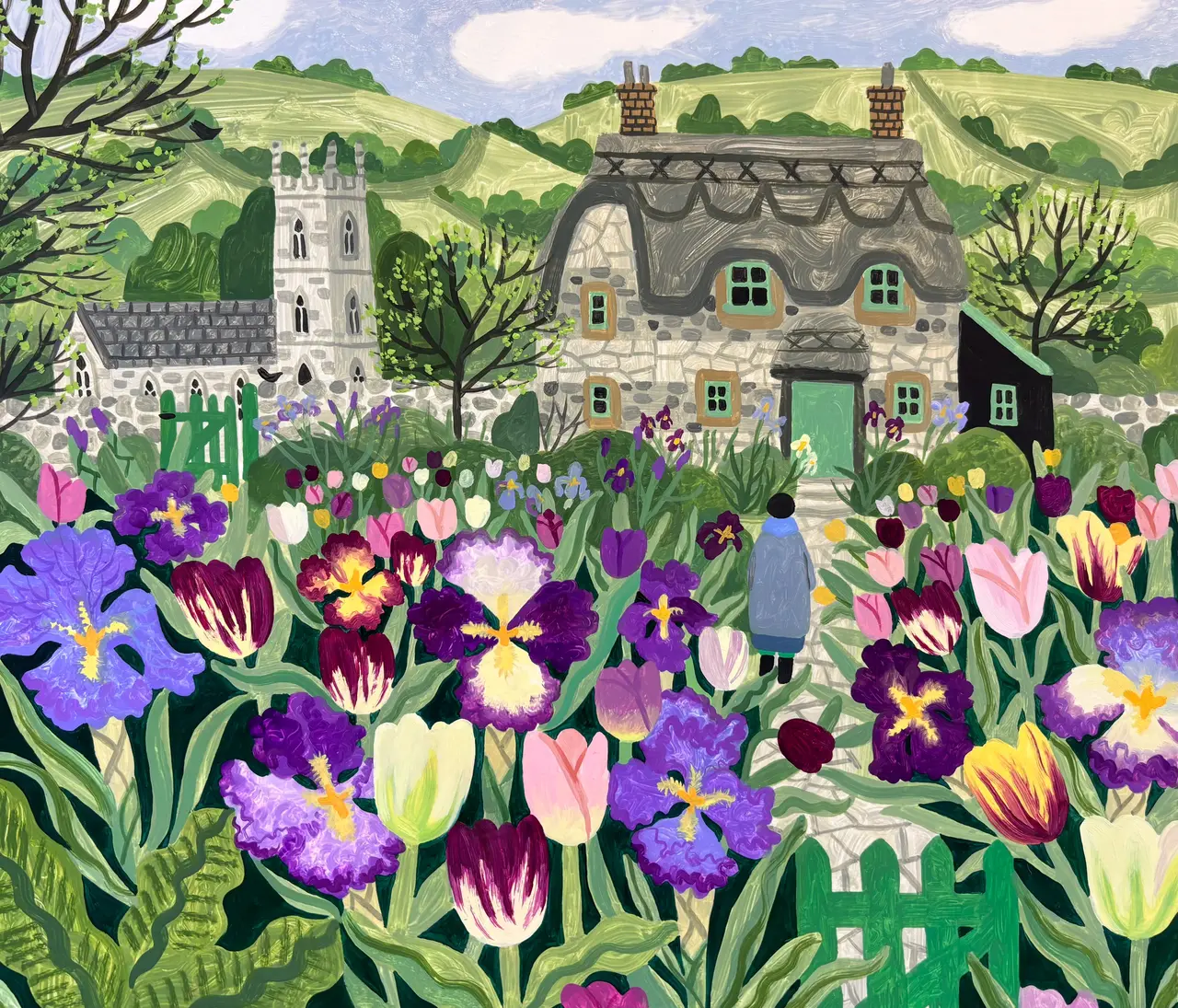 Vanessa Bowman - tulips and irises
