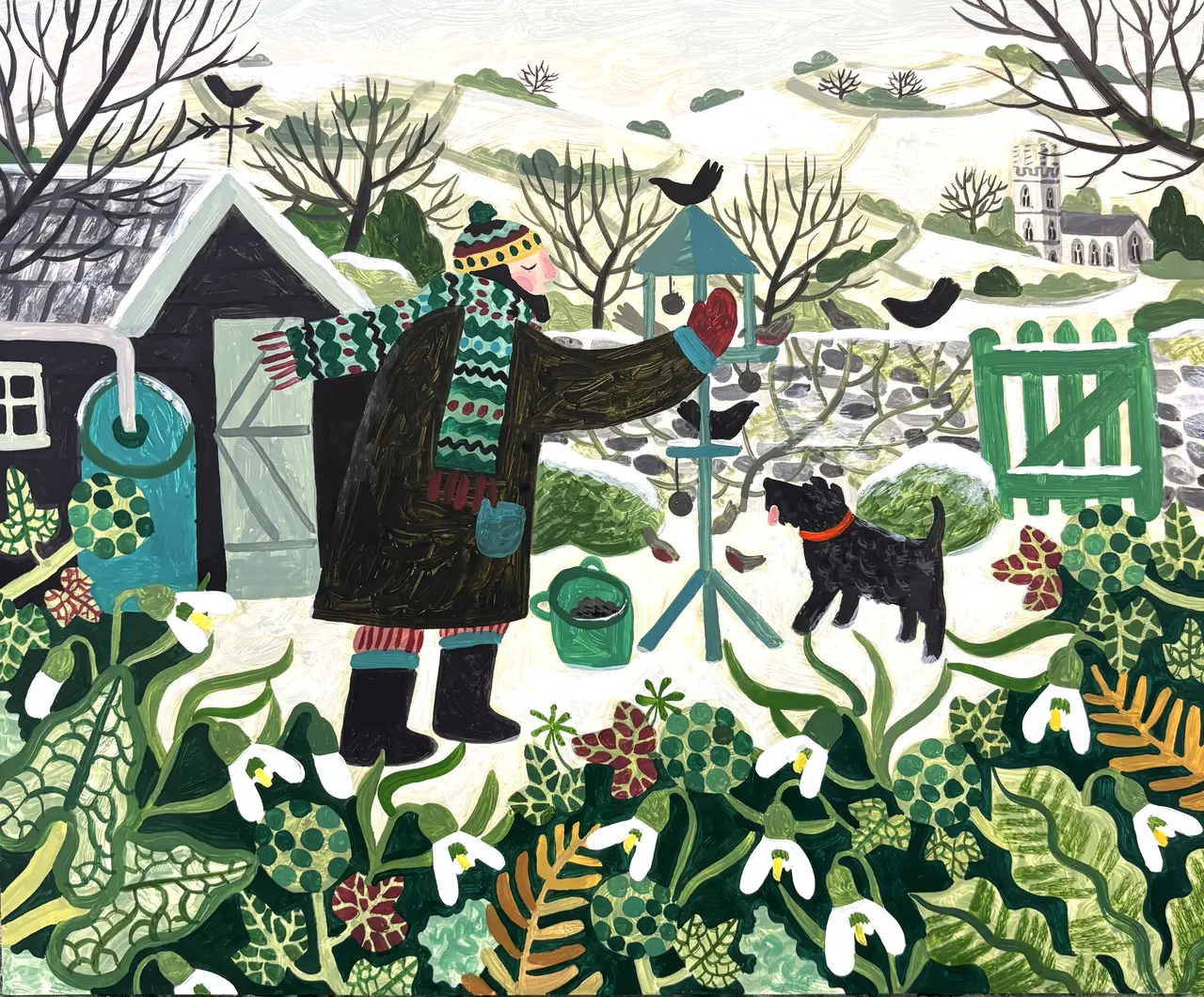 Vanessa Bowman - feeding the birds
