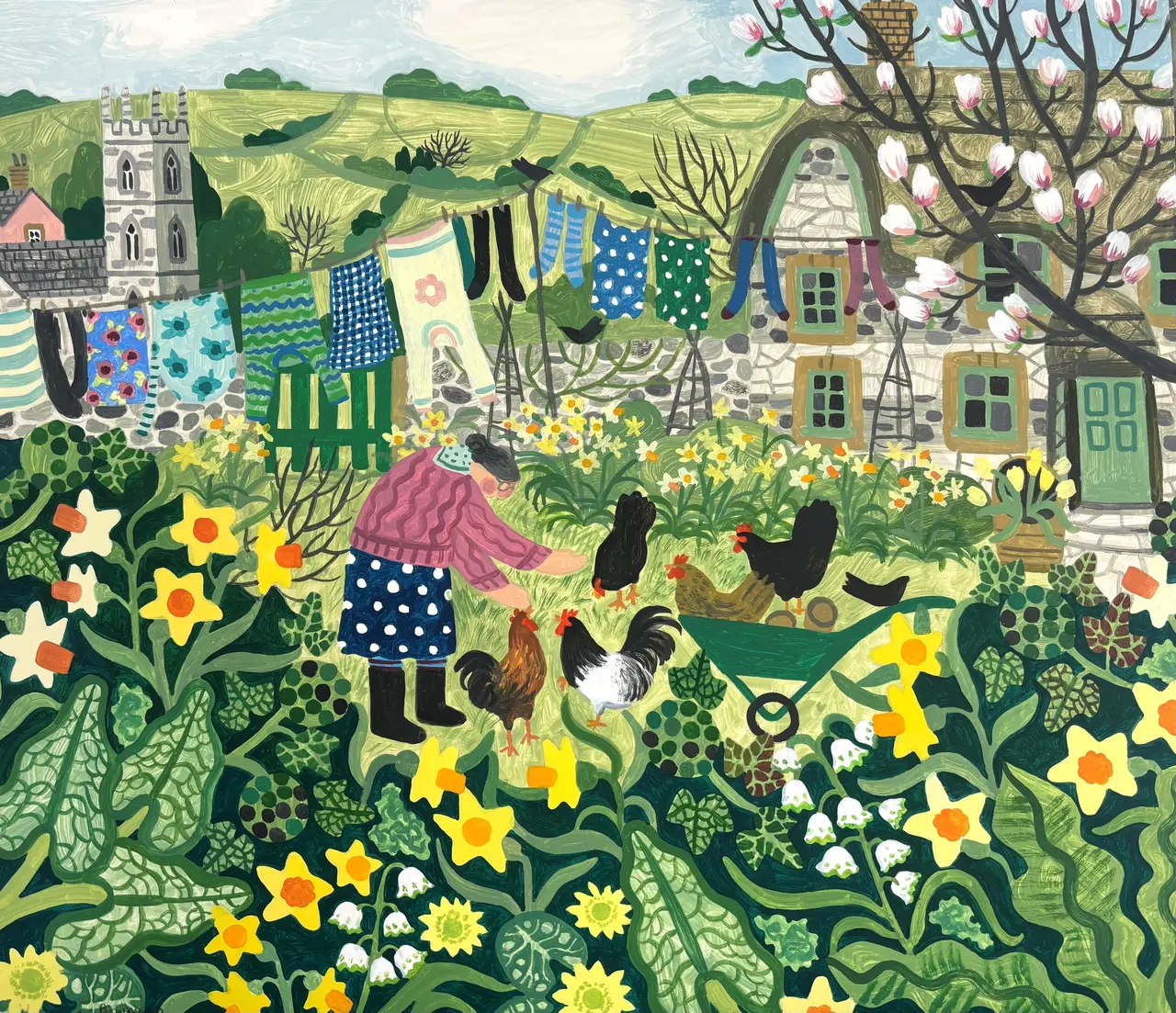 Vanessa Bowman - spring washing day