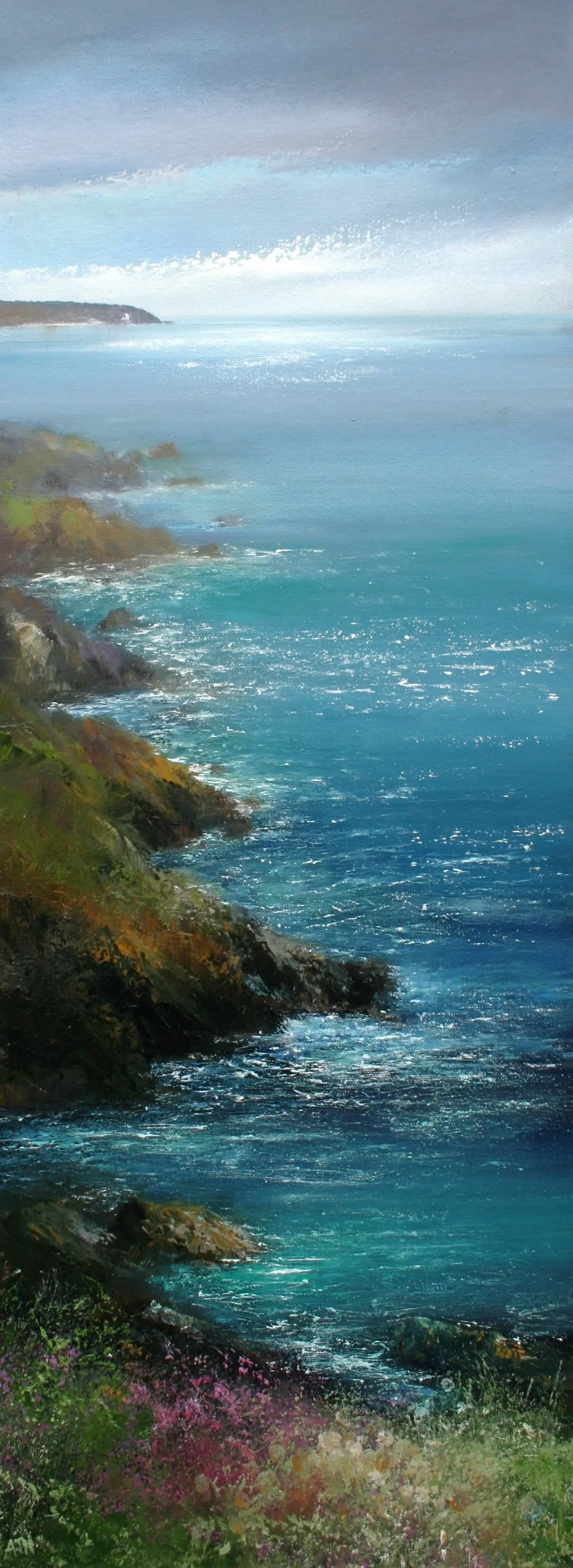 Amanda Hoskin - looking towards st anthony lighthouse, cornwall