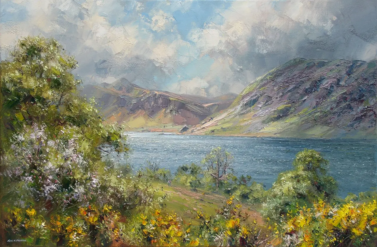 Rex Preston - may morning, crummock water, lake district