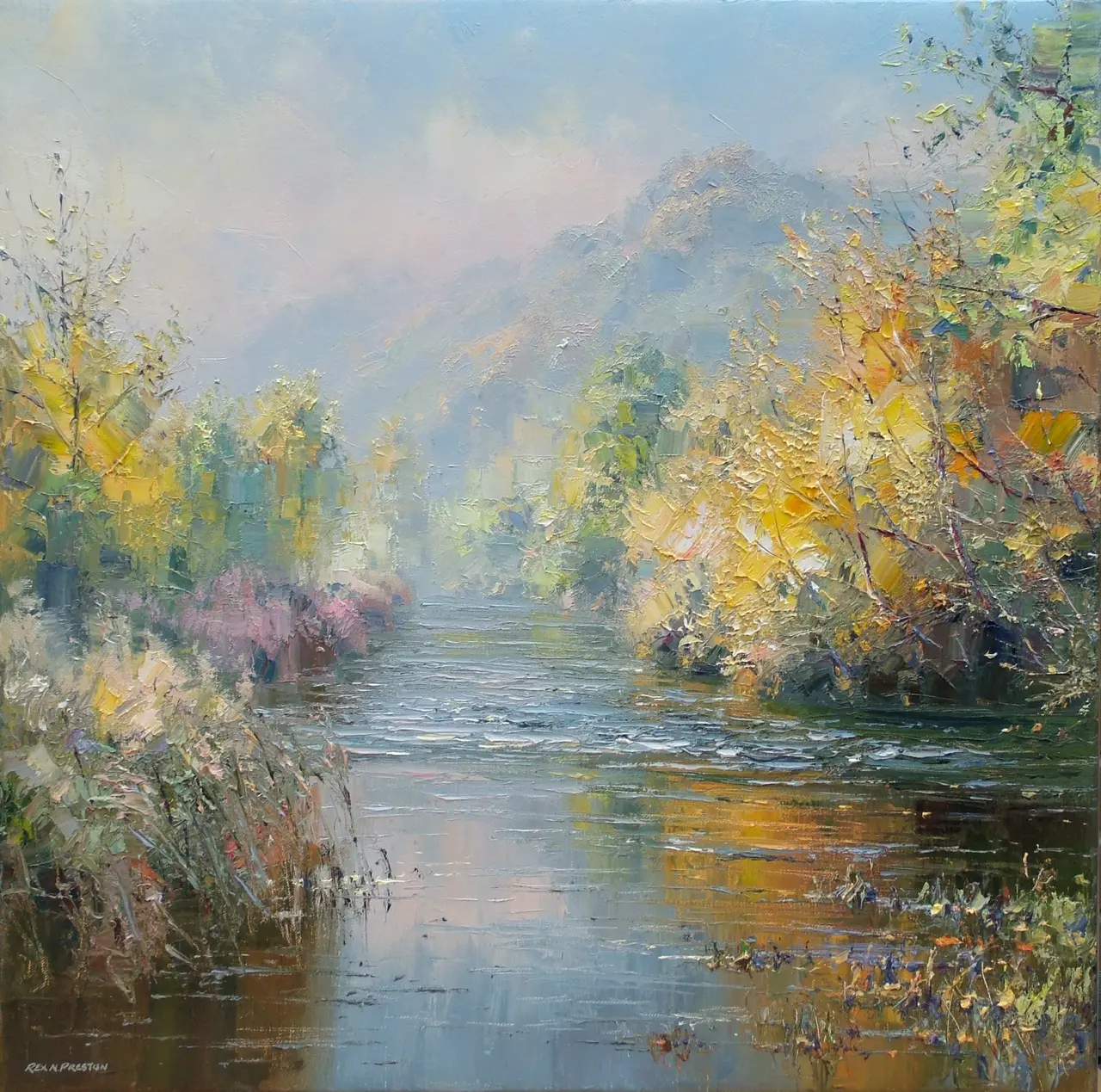 Rex Preston - morning sunlight, monsal dale