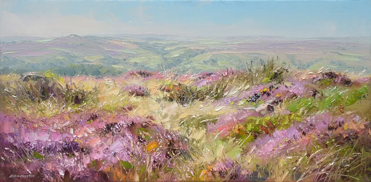 Rex Preston - hot day on stanage moor
