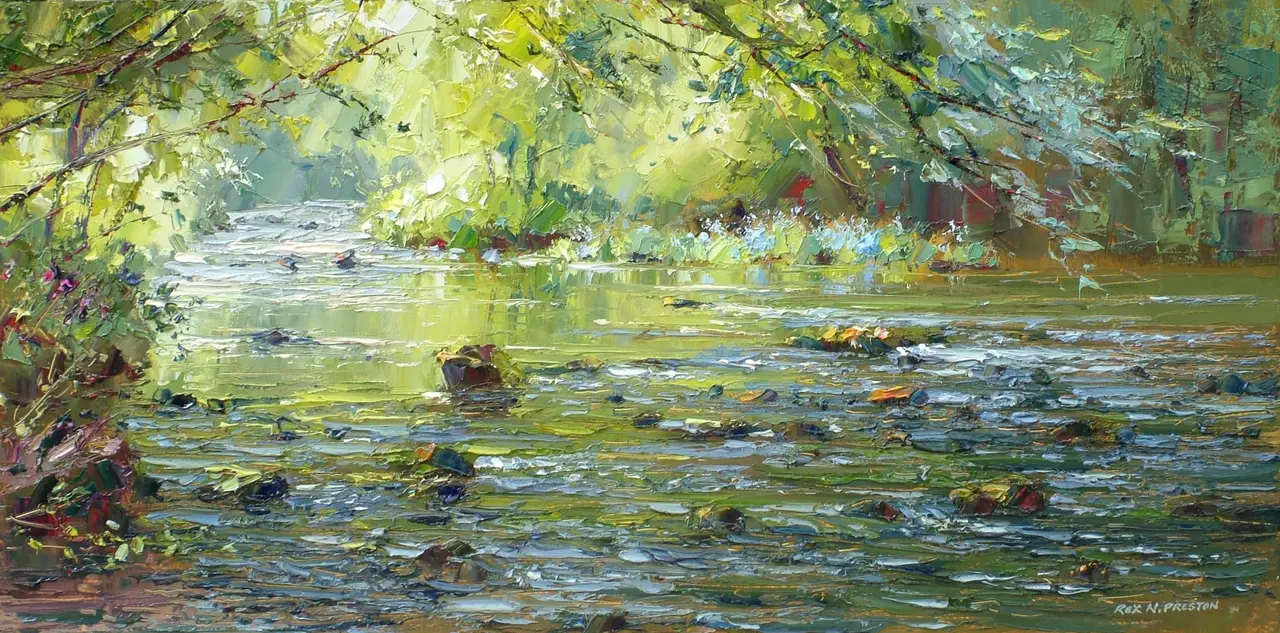 Rex Preston - reflections, wyedale