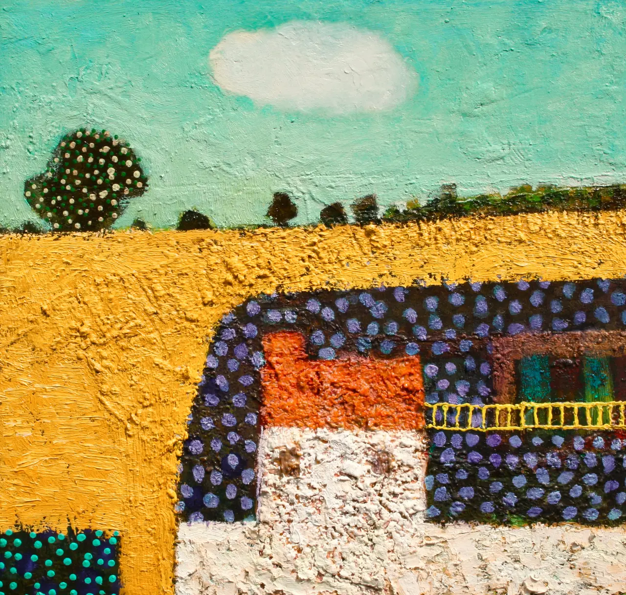 Simon Garden - yellow ladder
