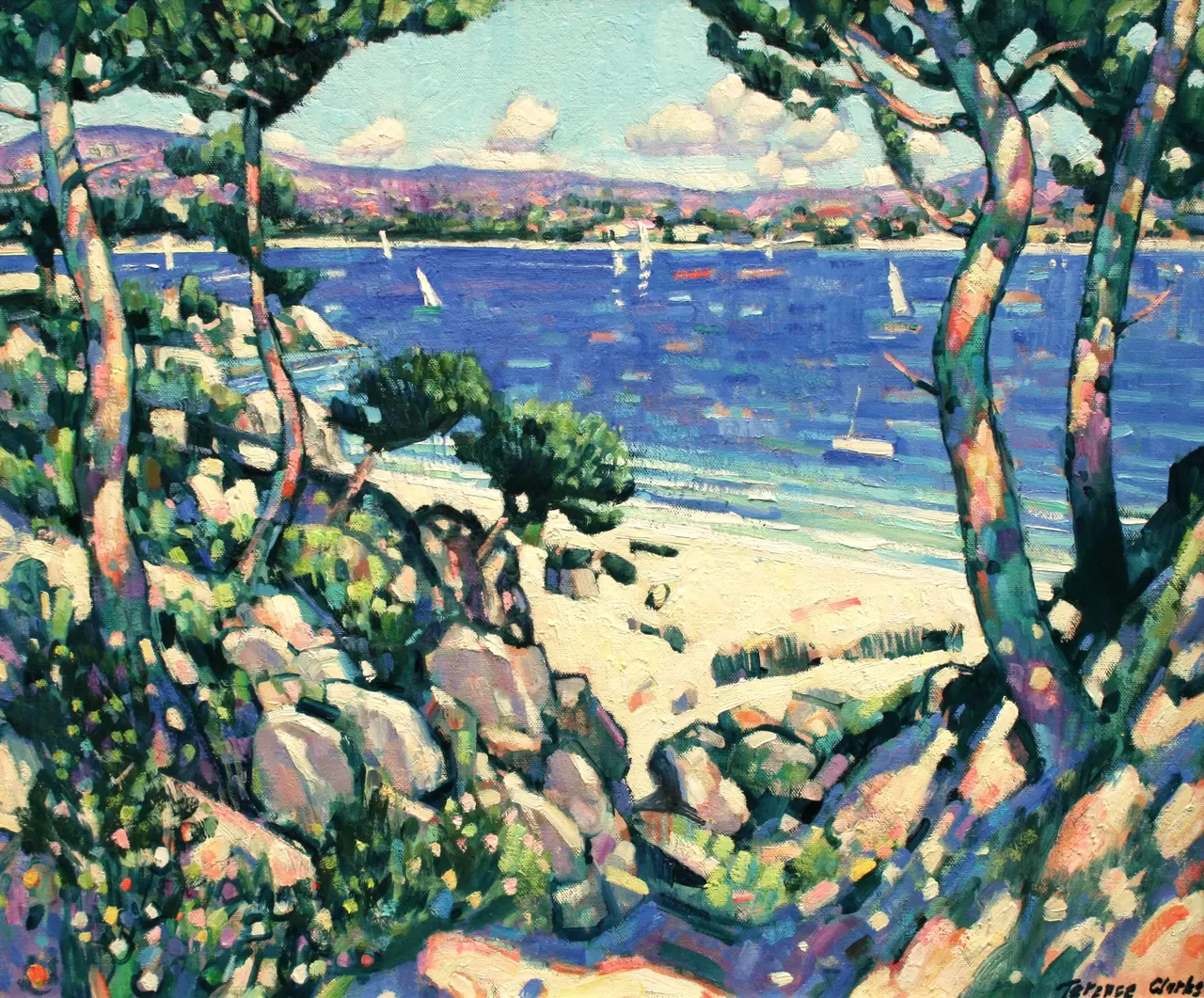 Terence Clarke - the bay of napoule, côte d'azur