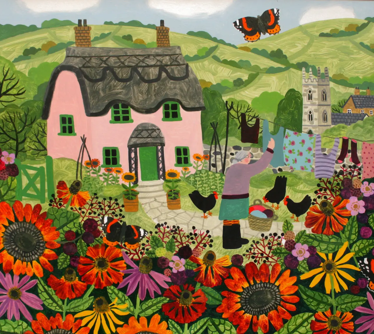 Vanessa Bowman - late summer washing day