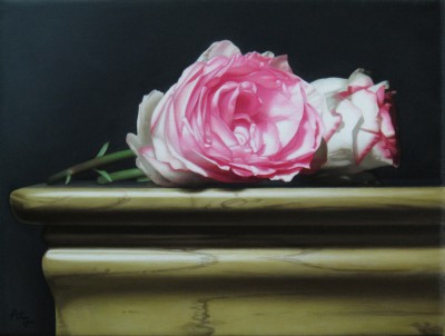 Still Life with Pink Roses painting by artist Anthony ELLIS