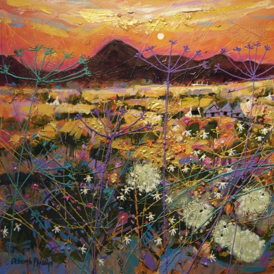 Limited Edition Prints Artist Deborah Phillips - Hot Fiery Sunset
