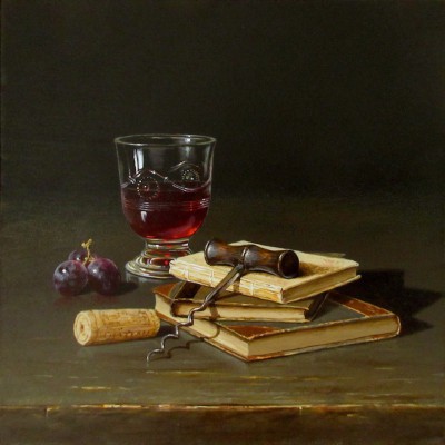 British Artist Ian MASTIN - A Little Light Reading
