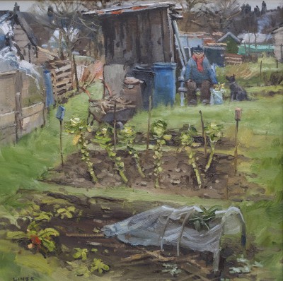 British Artist John LINES - Cold Day Brussels