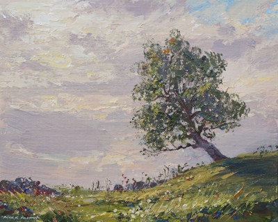Ash Tree, Wardlow painting by artist Mark PRESTON Ash Tree, Wardlow painting by artist Mark PRESTON