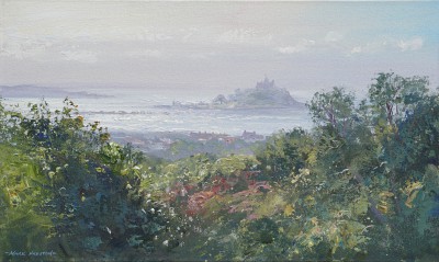 British Artist Mark PRESTON - Morning Light, Mount's Bay