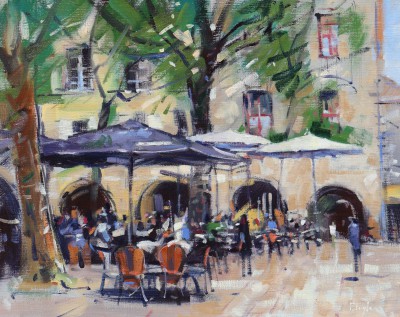 British Artist Peter FOYLE - Mid-Morning, Uzes