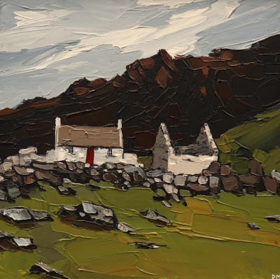 British Artist Peter MORGAN - Bothy, North Wales