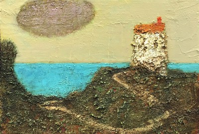 Cliff House painting by artist Simon GARDEN Cliff House painting by artist Simon GARDEN
