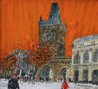 British Artist Susan BROWN - Powder Gate, Prague