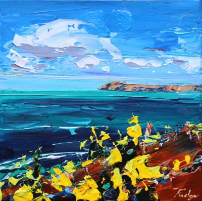 Arfordir Melyn, Dinas painting by artist Tim FUDGE