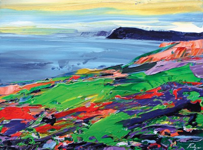 British Artist Tim FUDGE - Dark Pen Dinas, Garnwnda
